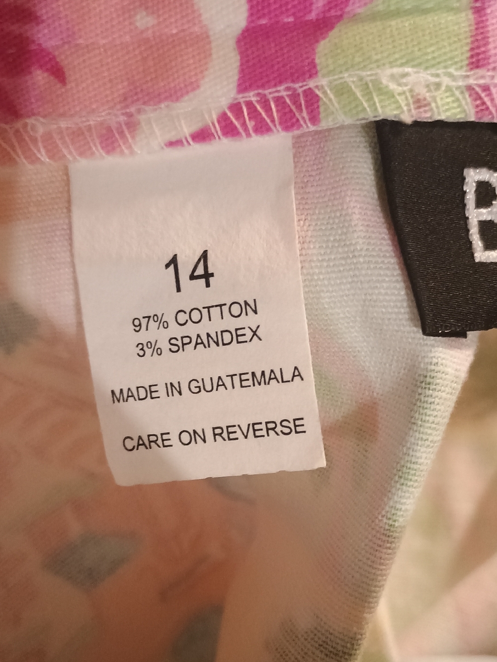 VINTAGE PASTEL BRIGGS NY SZ 14 SUMMER SKORT W/ DESIGN - Picture 9 of 9